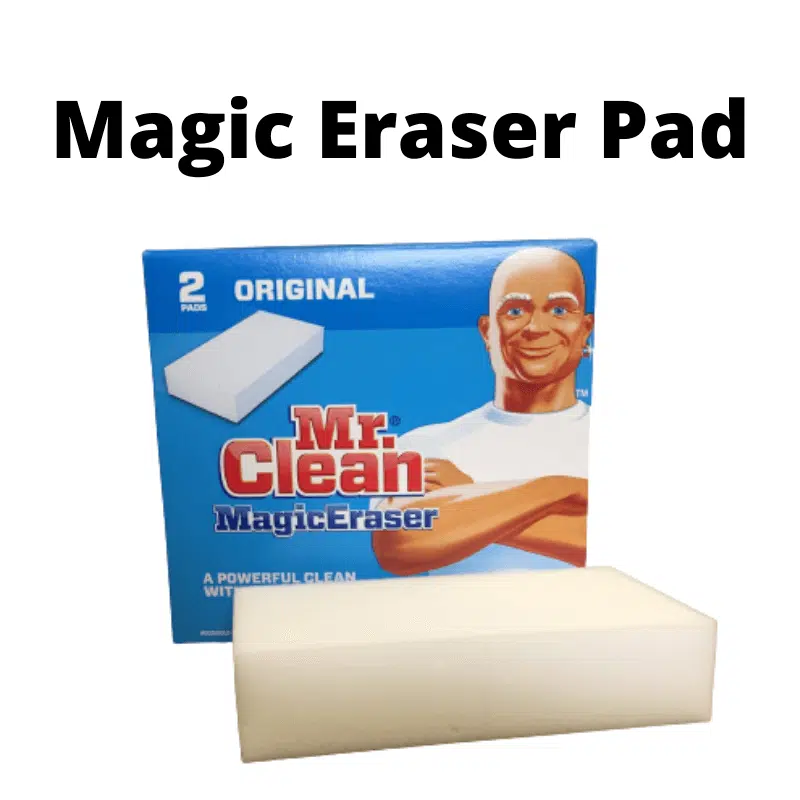 Magic Eraser pad tile grout cleaning